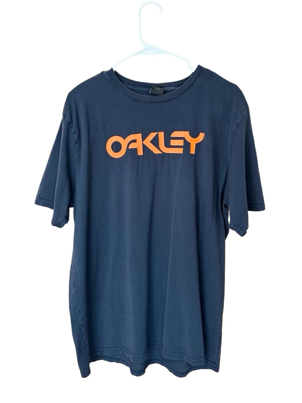 Oakley Men's Custom Fit Graphic Short Sleeve Tee Blue / Orange XXL